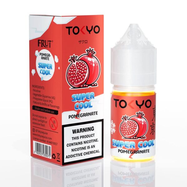Tokyo Super Cool Series Salt – Pomegranate 30ml (35, 50 mg) - Image 2